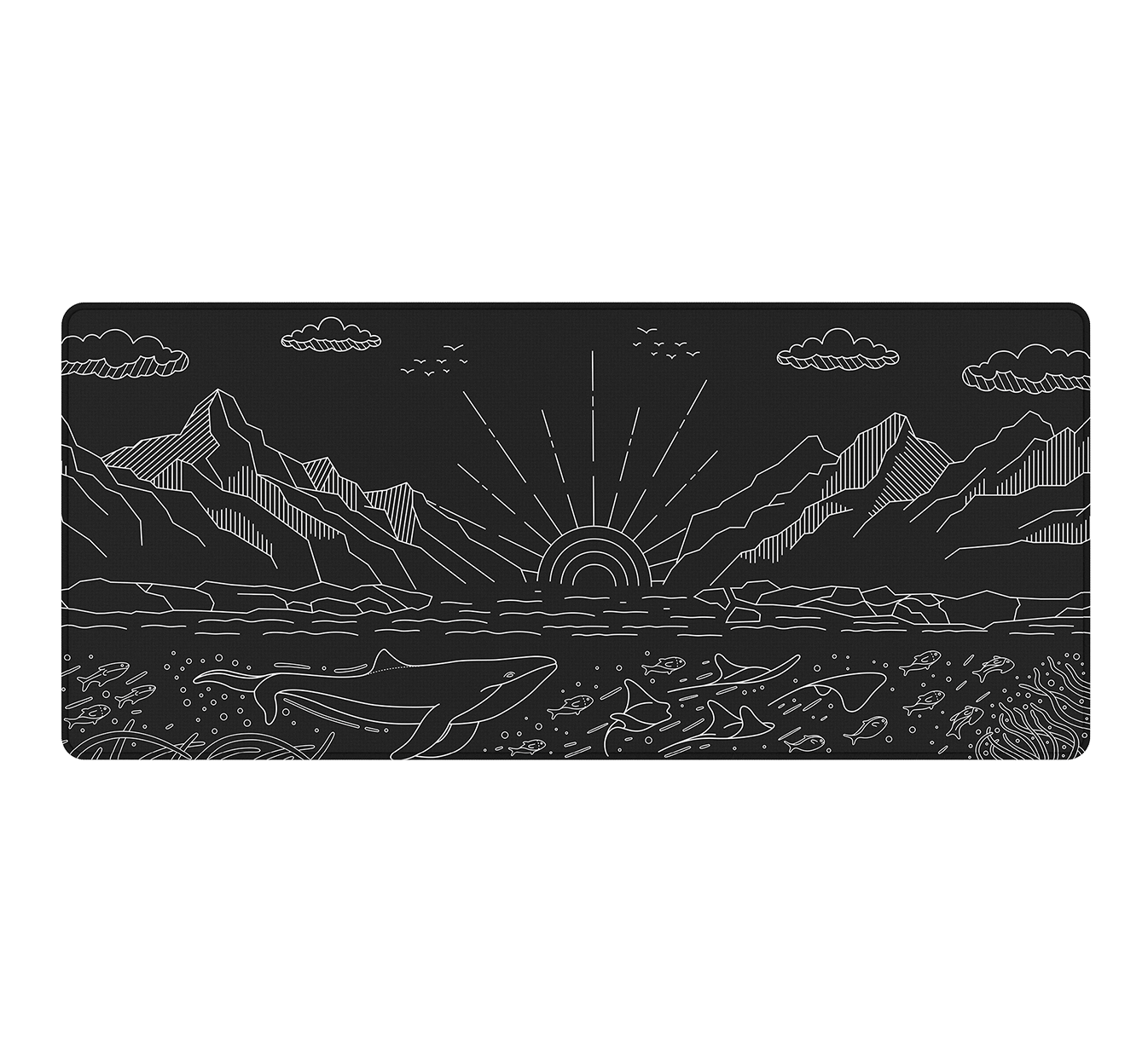 Terra Nostra Black Mousepad XL